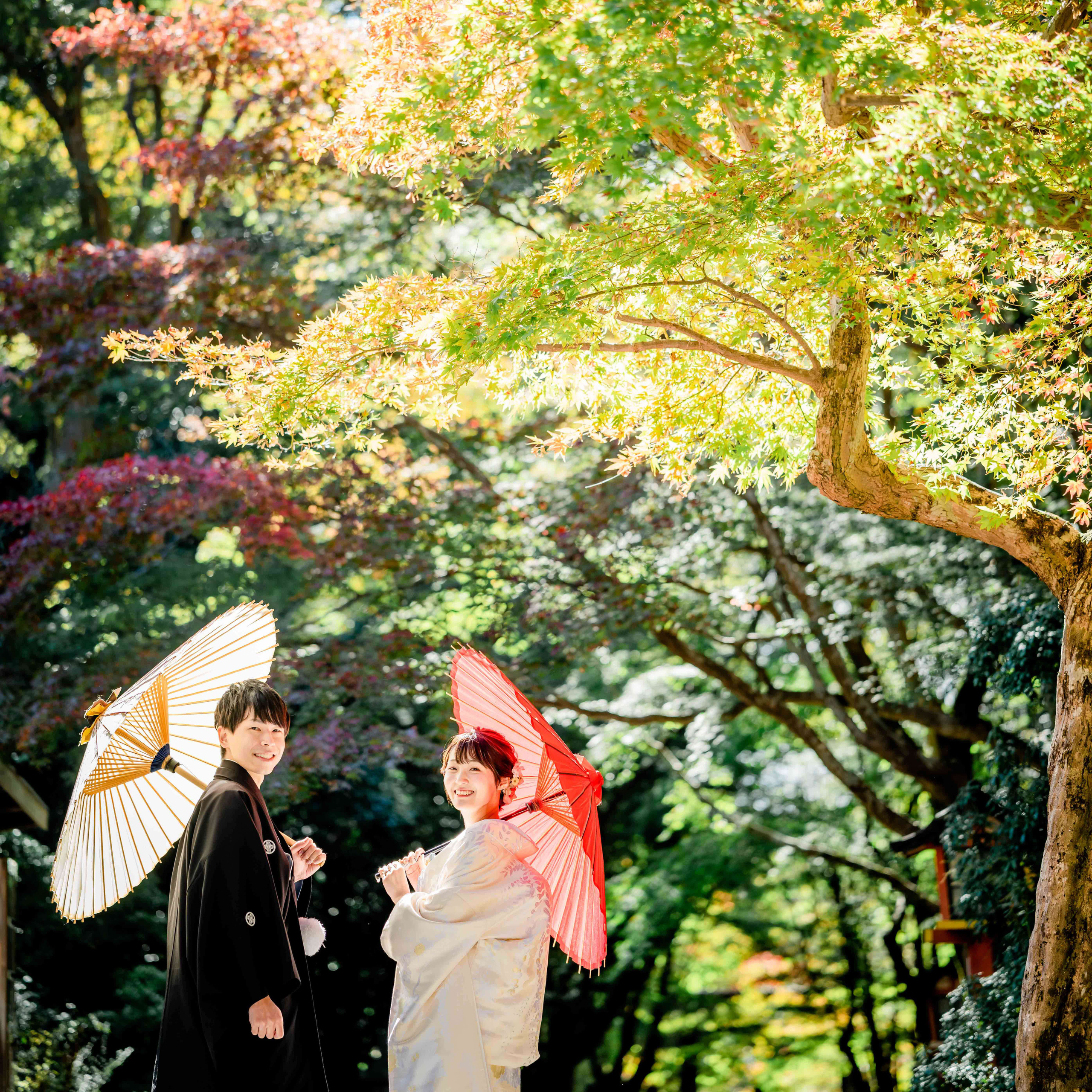 ユーモアウェディングの結婚写真｜京都のロケーション前撮り